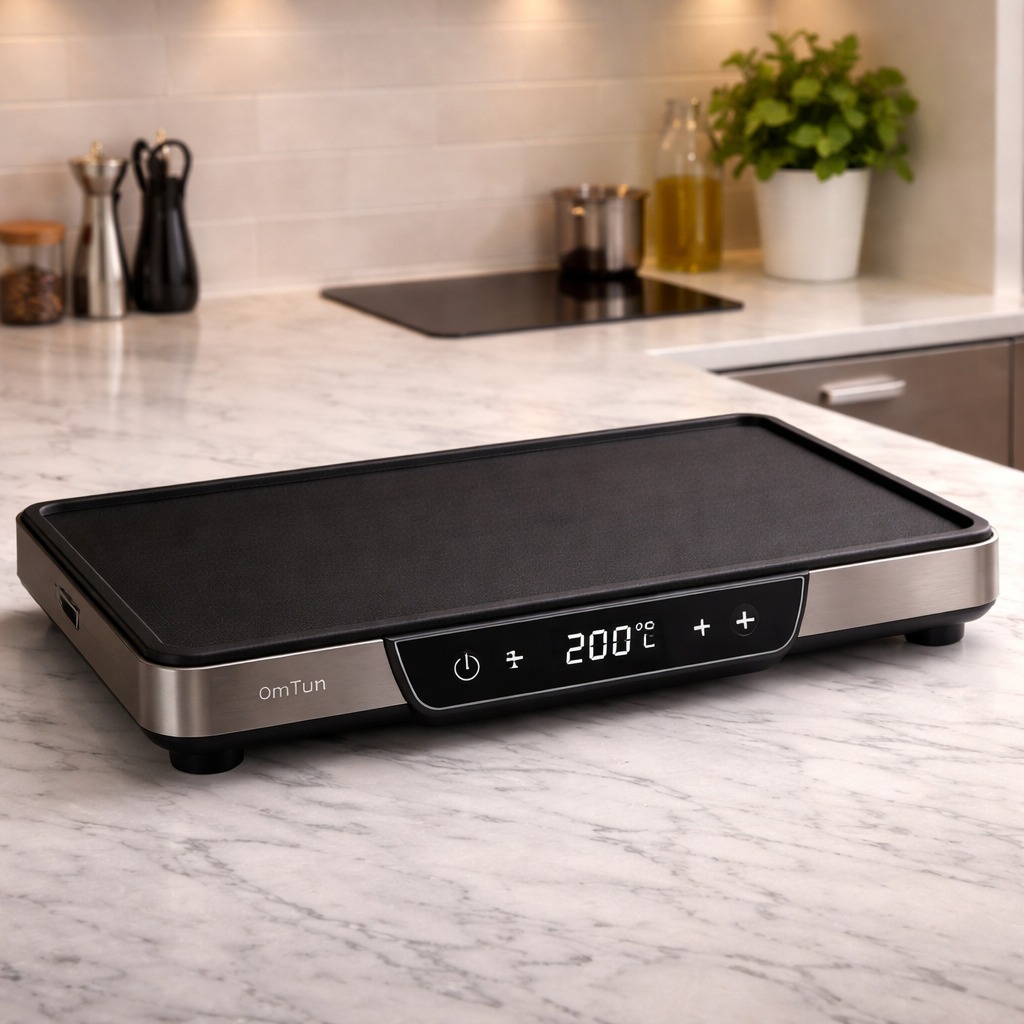 OmTun CookSurface — Home Edition on marble countertop